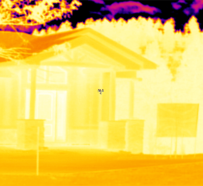 Thermal Image of traditional home