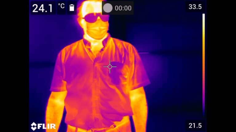 Infrared Photo of Person